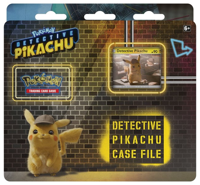 Detective Pikachu Case File Display from Detective Pikachu Pokémon card set